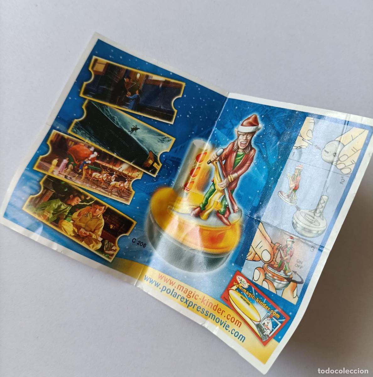 Figuras de goma Kinder: polar express expres kinder ferrero pelicula bpz papel neutro variante europa