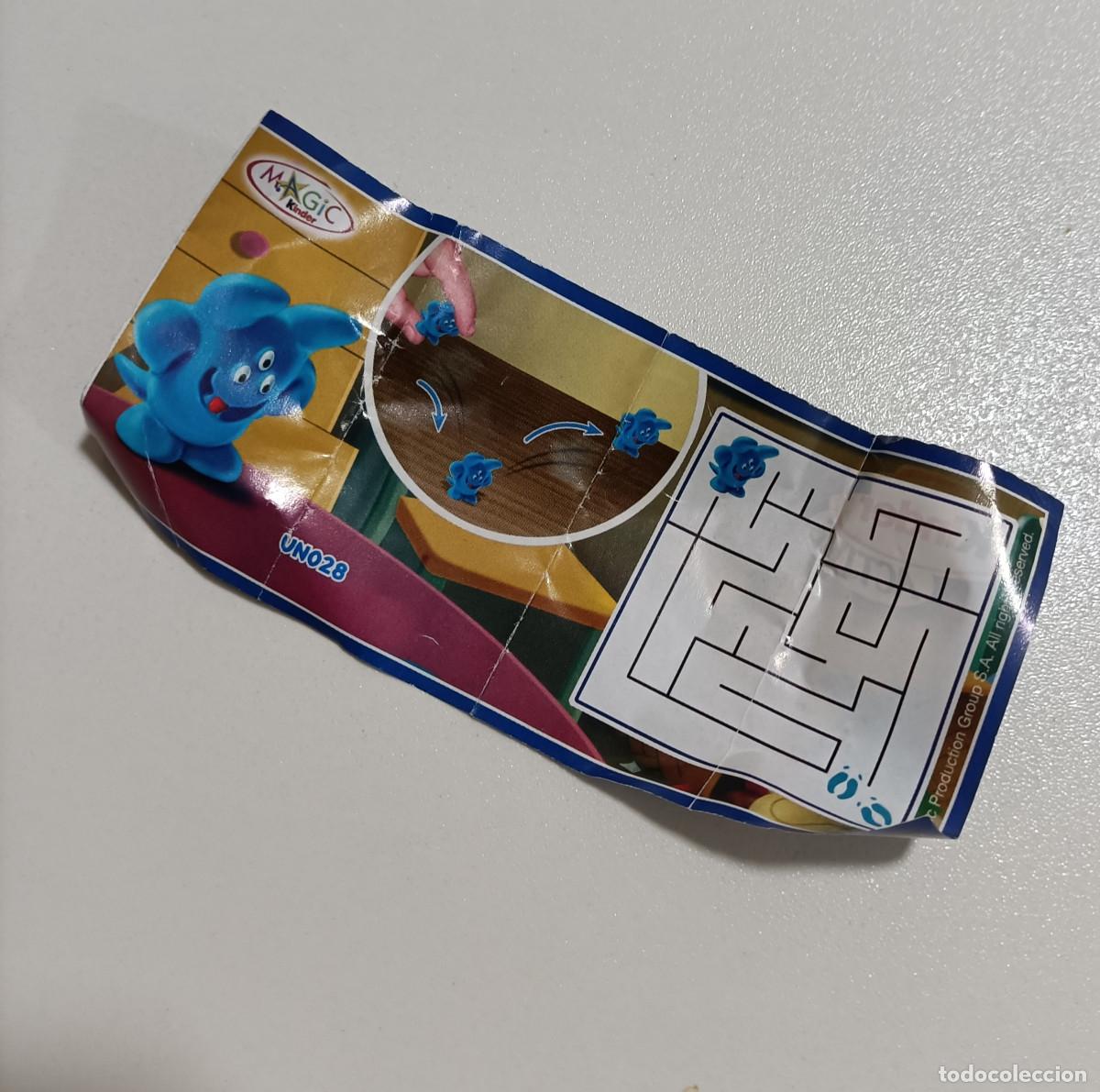 Figuras de goma Kinder: papel bpz kinder serie un 028 un028 28 monstruo
