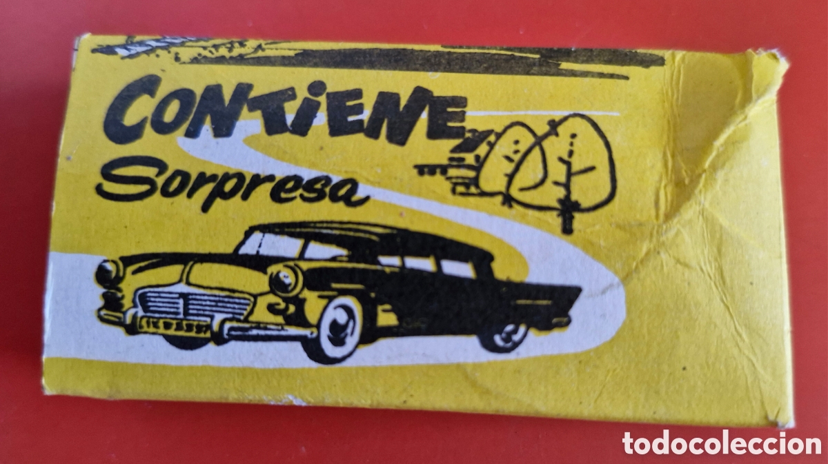 Figuras de goma y PVC: CAJA SORPRESA ILUSI&Oacute;N.BARATIJA KIOSKO NACIONAL 70'S.
