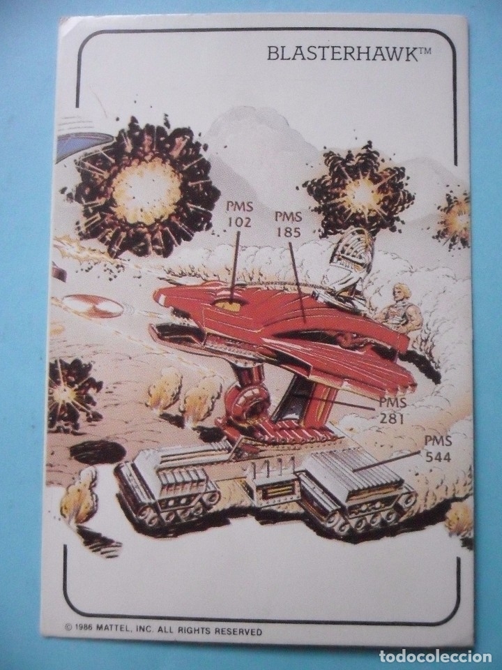 Motu Masters of the Universe Calendario Mattel 1986