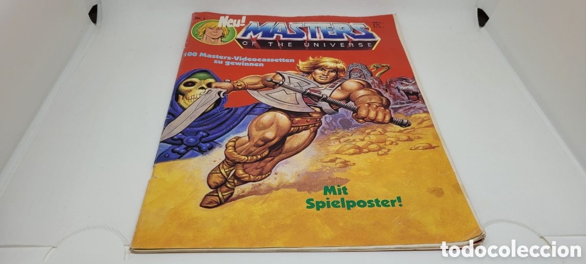 Figuras Masters del Universo: RARO COMIC MASTERS DEL UNIVERSO NUMERO 1. 1987. ALEMAN. POSTER INTERIOR. - Foto 3