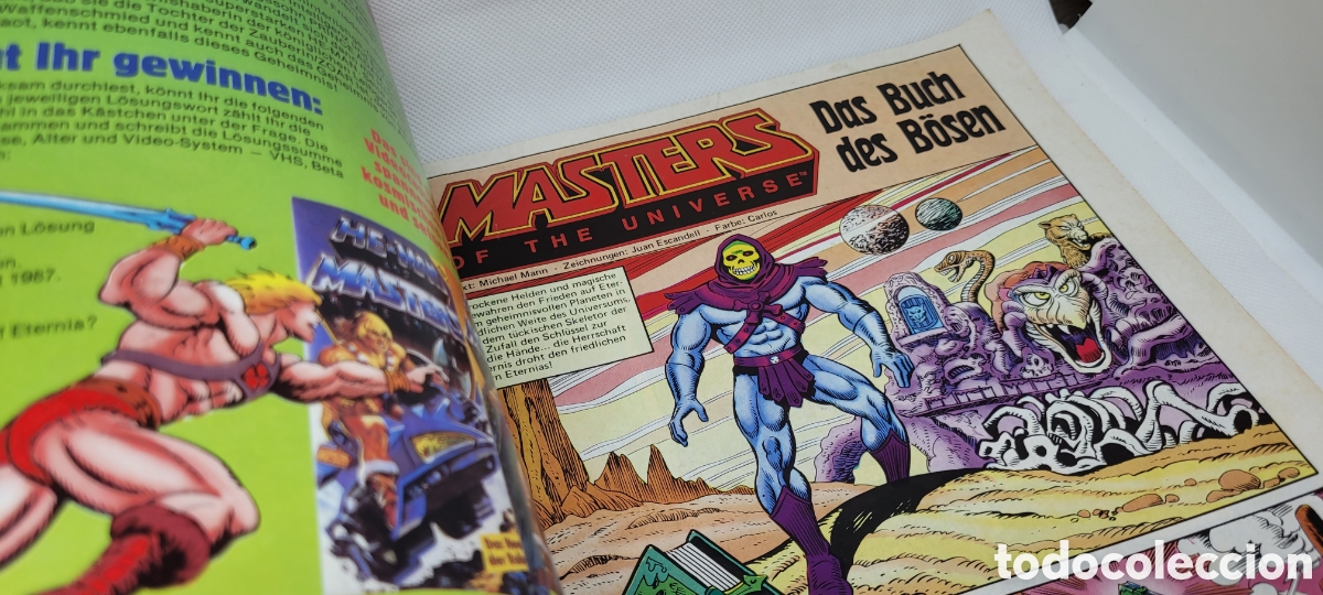 Figuras Masters del Universo: RARO COMIC MASTERS DEL UNIVERSO NUMERO 1. 1987. ALEMAN. POSTER INTERIOR. - Foto 5