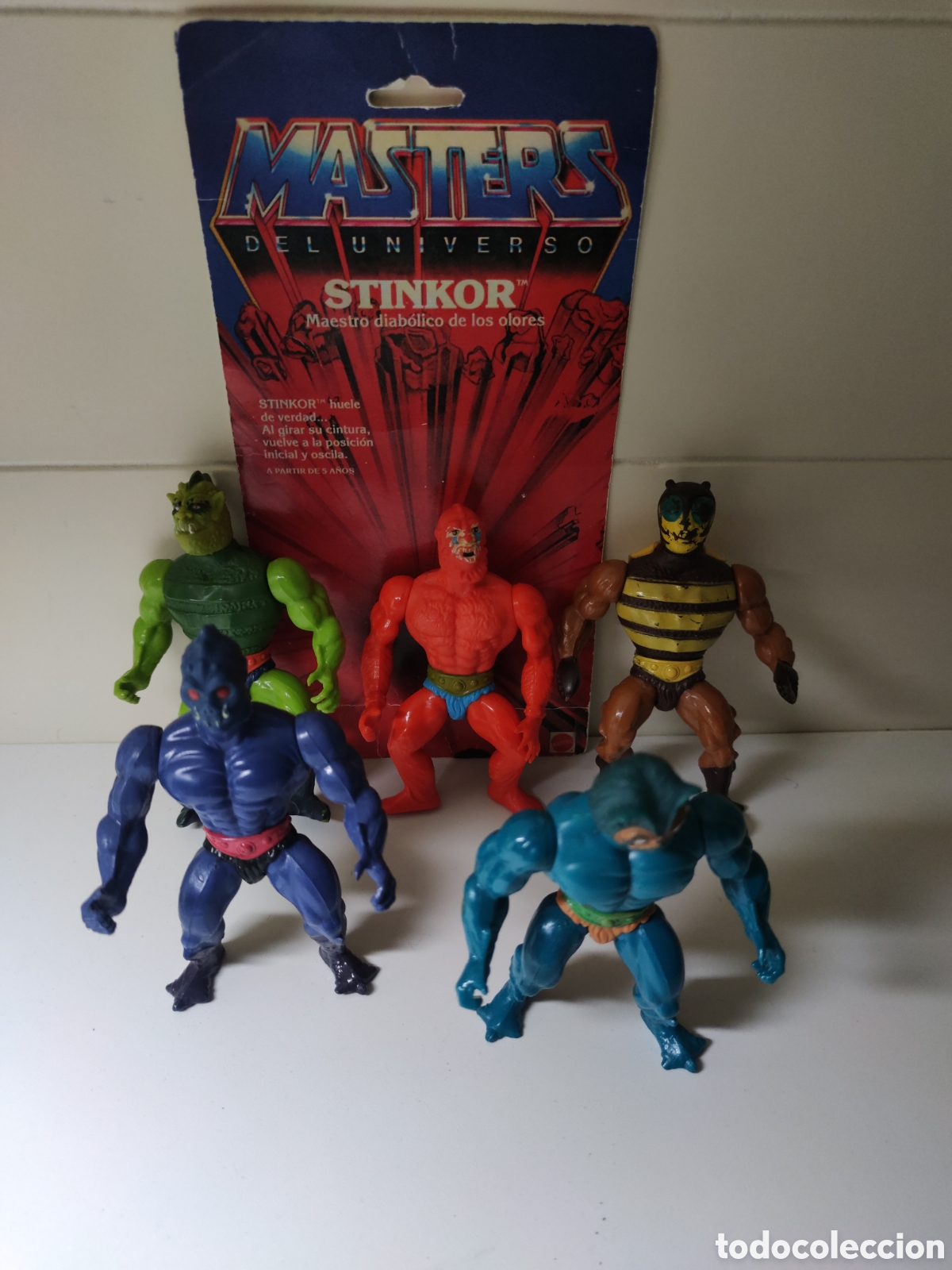 Lote 5 figuras France Masters universo Heman motu mattel Beastman Buzz off wiplash webstor merman