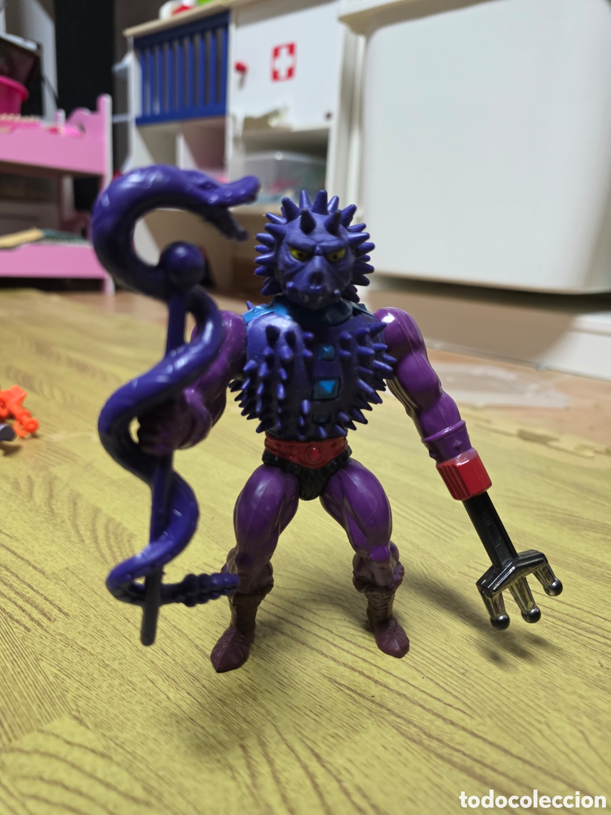 Figuras Masters del Universo: Figura m&aacute;ster del universo spikor 1984 usada - Foto 2