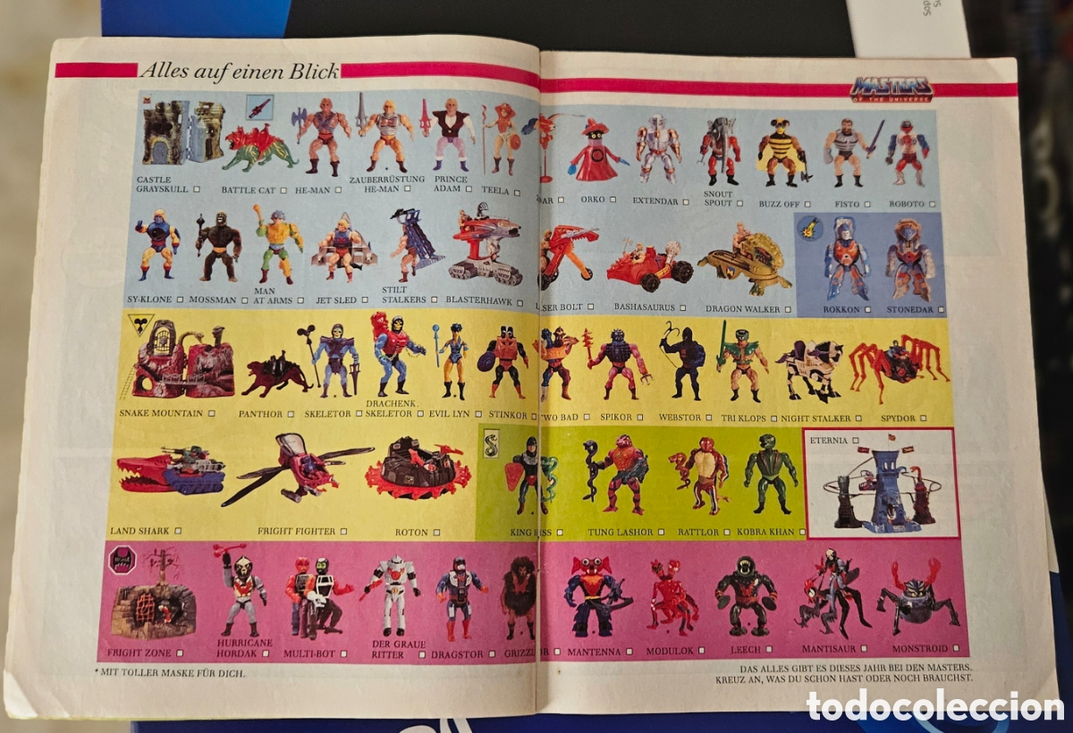 Figuras Masters del Universo: RARO COMIC MASTERS DEL UNIVERSO NUMERO 1. 1987. ALEMAN. POSTER INTERIOR. - Foto 8