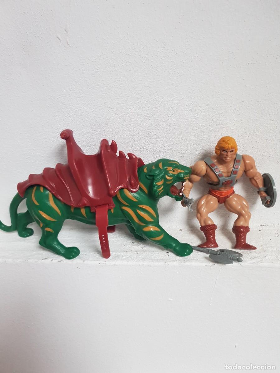 Figuras Masters del Universo: HE-MAN MASTER DEL UNIVERSO TIGRE CON MONTURA TAIWAN