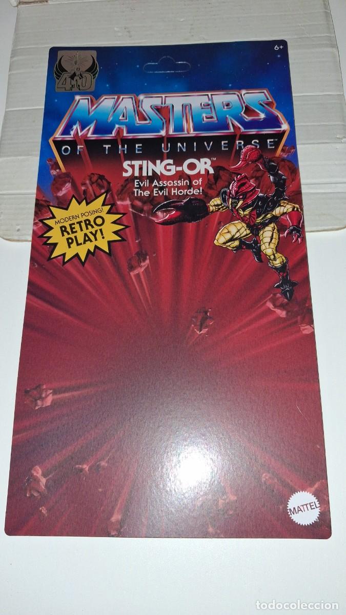 Figuras Masters del Universo: Figura STING-OR. CARDBACK. MOTU ORIGINS MASTERS DEL UNIVERSO