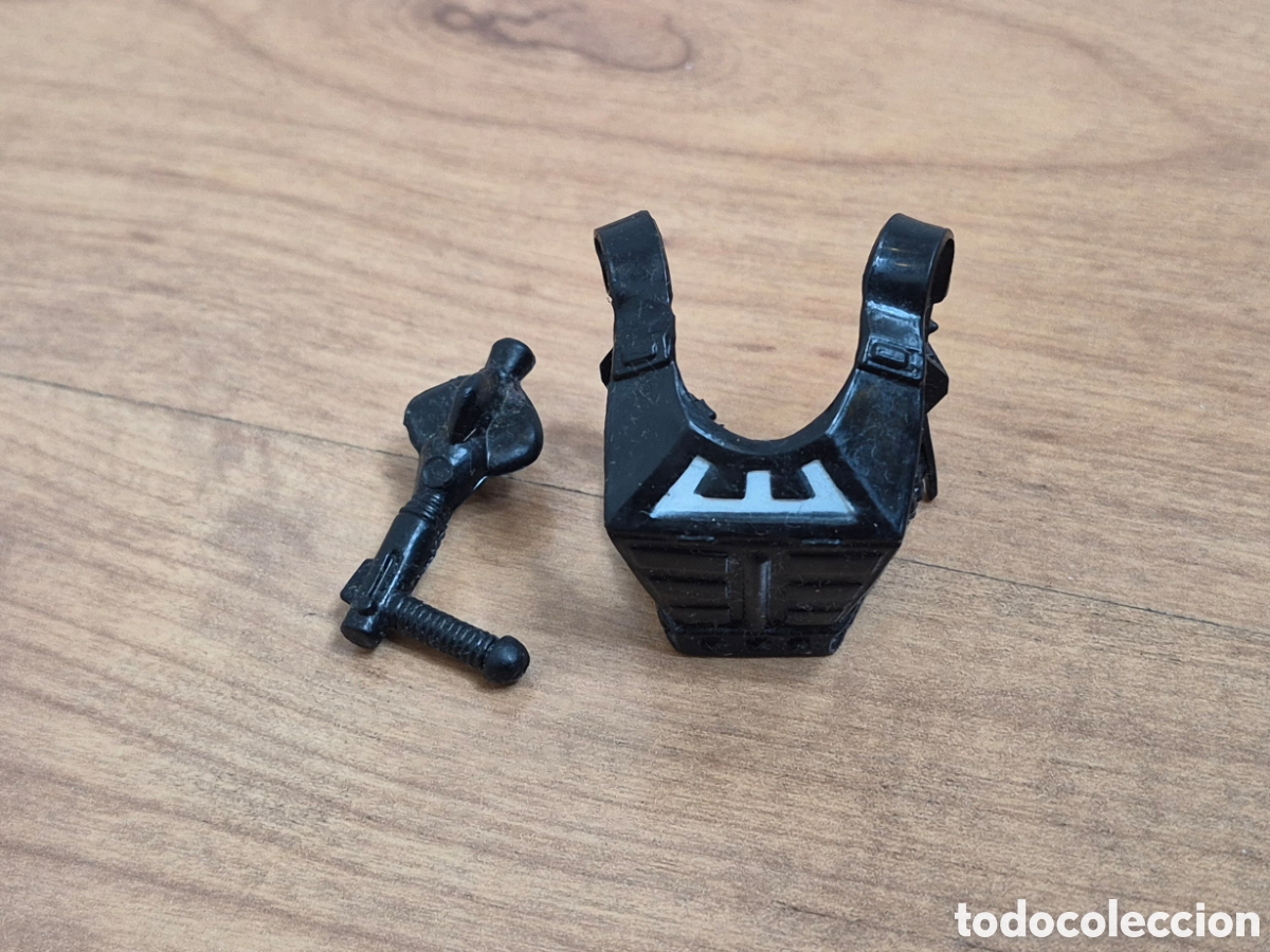 Figuras Masters del Universo: Accesorios ZODAK [dificil] pistola peto coraza negro masters del universo savage wonder bread heman