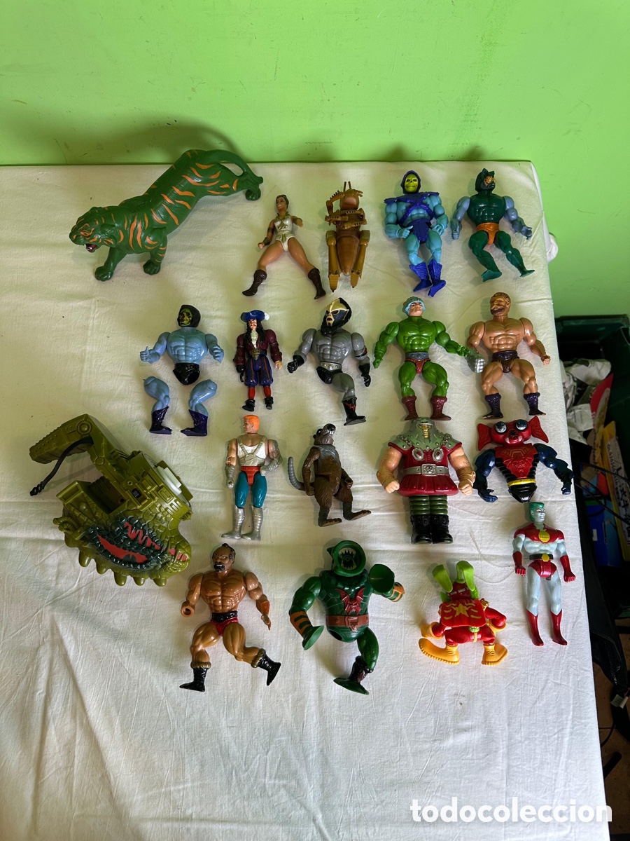Figuras Masters del Universo: Lote 19 figuras Masters del Universo He-Man vintage con criaturas y accesorios