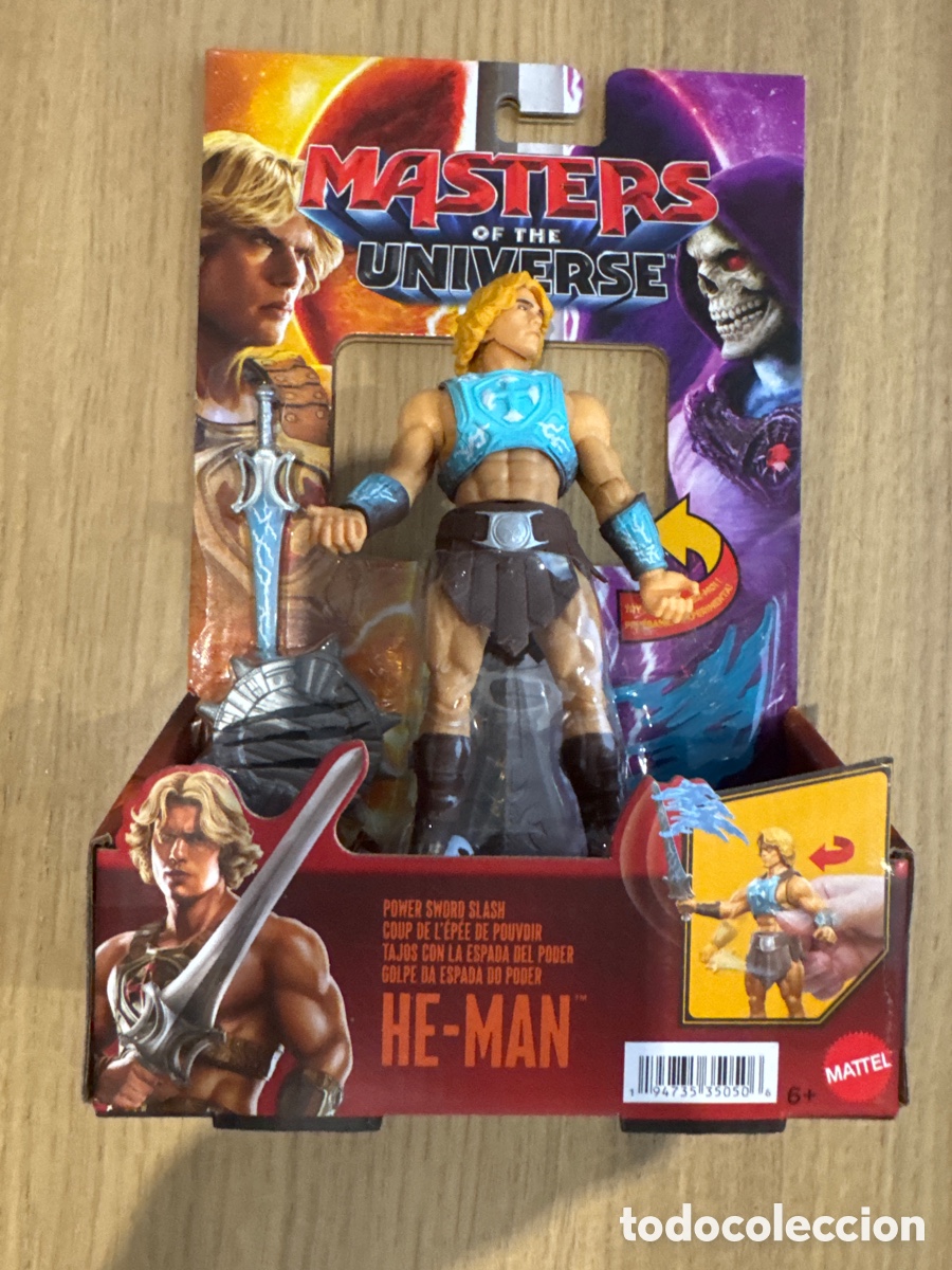 Figuras Masters del Universo: Figura Con Acci&oacute;n He-Man Power Sword Slash Masters del Universo Pel&iacute;cula 2026 Mattel