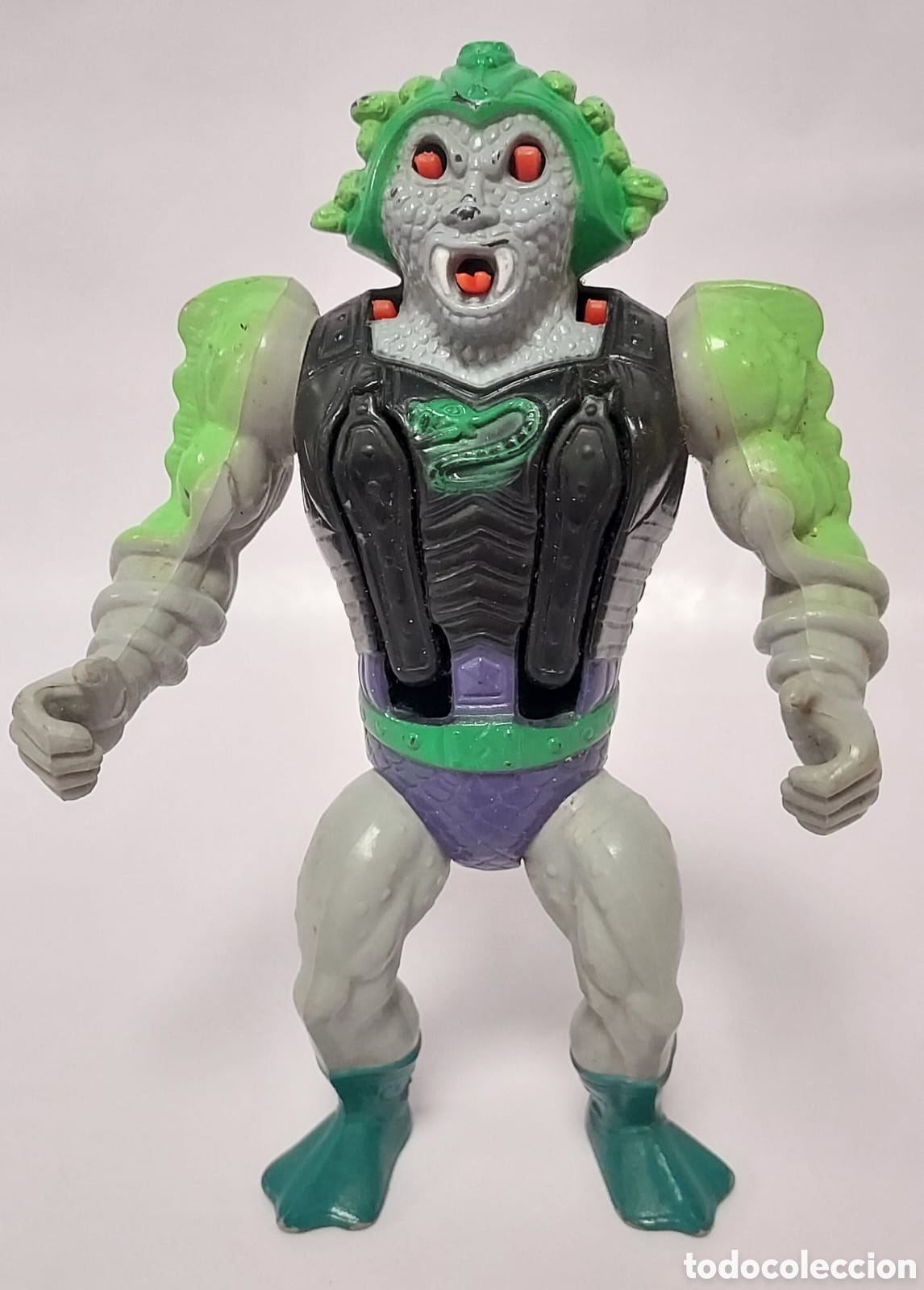 Figuras Masters del Universo: Snake Face M&aacute;ster Del Universo Motu Mattel Malasya A&ntilde;os 80