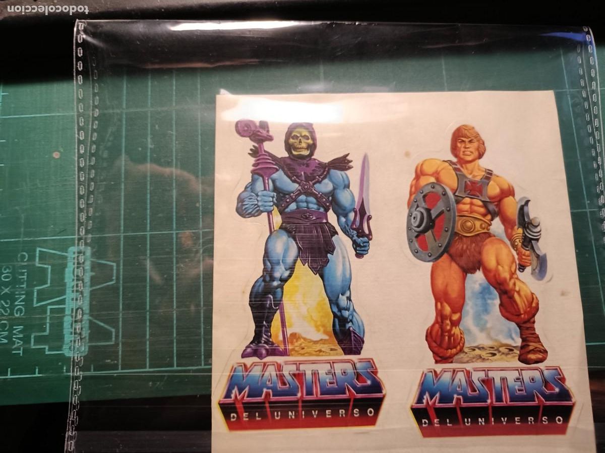 Figuras Masters del Universo: CROMO PEGATINA SIN PEGAR HERMAN MASTERS UNIVERSO MATTEL SKELETOR