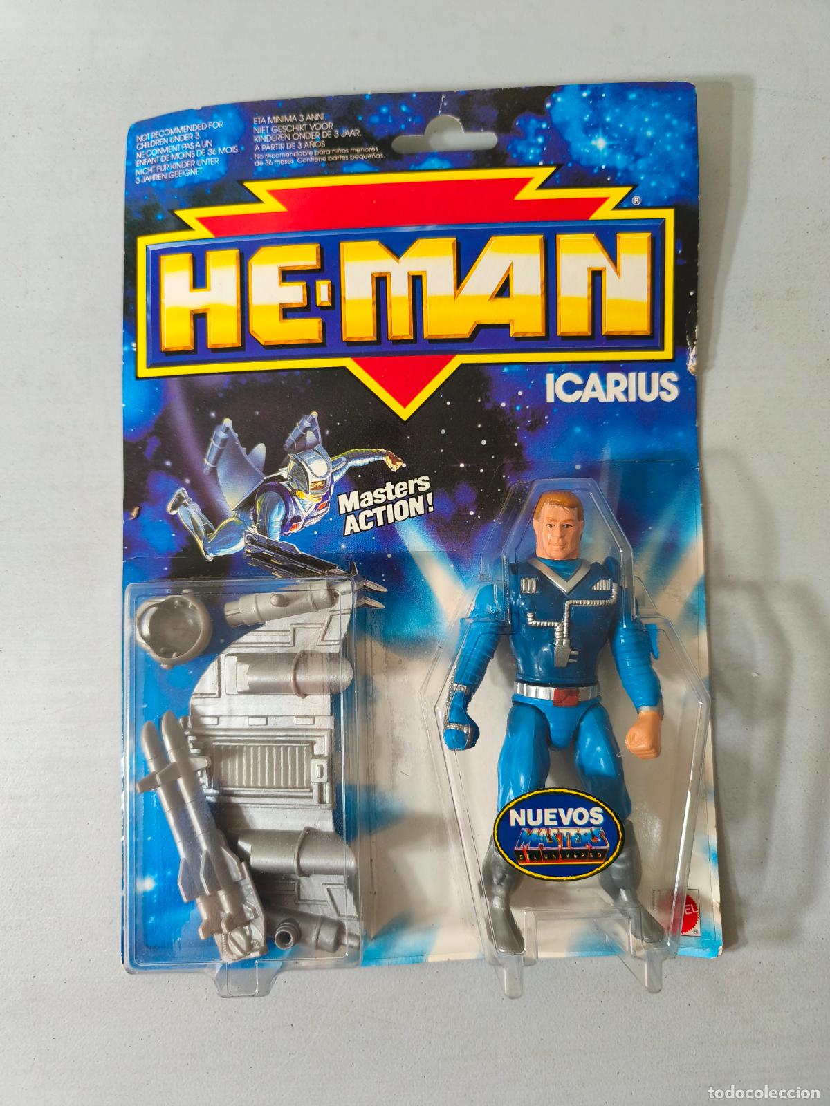Figuras Masters del Universo: MASTERS DEL UNIVERSO, HE MAN ICARIUS, A&Ntilde;O 1989, DE MATTEL, EN BLISTER. CC