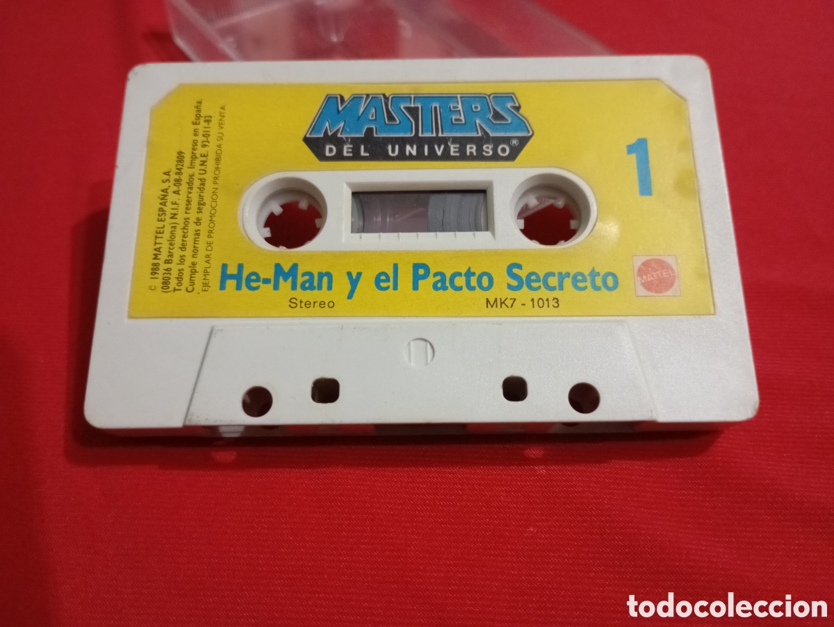 Figuras Os Masters do Universo: He-Man y el Pacto Secreto Masters del Universo 1988 Mattel Motu Cassete Heman Casete Cassette