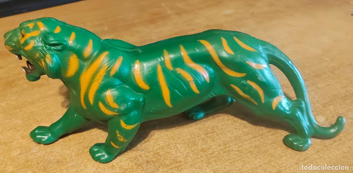 Figuras Masters del Universo: Antigua figura Battlecat Tigre de He Man Masters del Universo de Mattel a&ntilde;os 80, de 25 x 10 cm