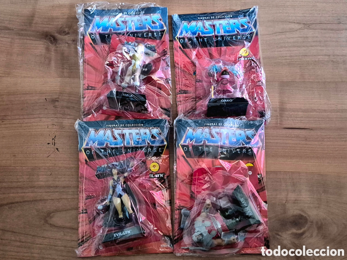 Figuras Masters del Universo: 4 Figuras Masters del Universo: Orko, Teela, Ram-man y Evil-Lyn. Altaya Planeta de Agostini heman