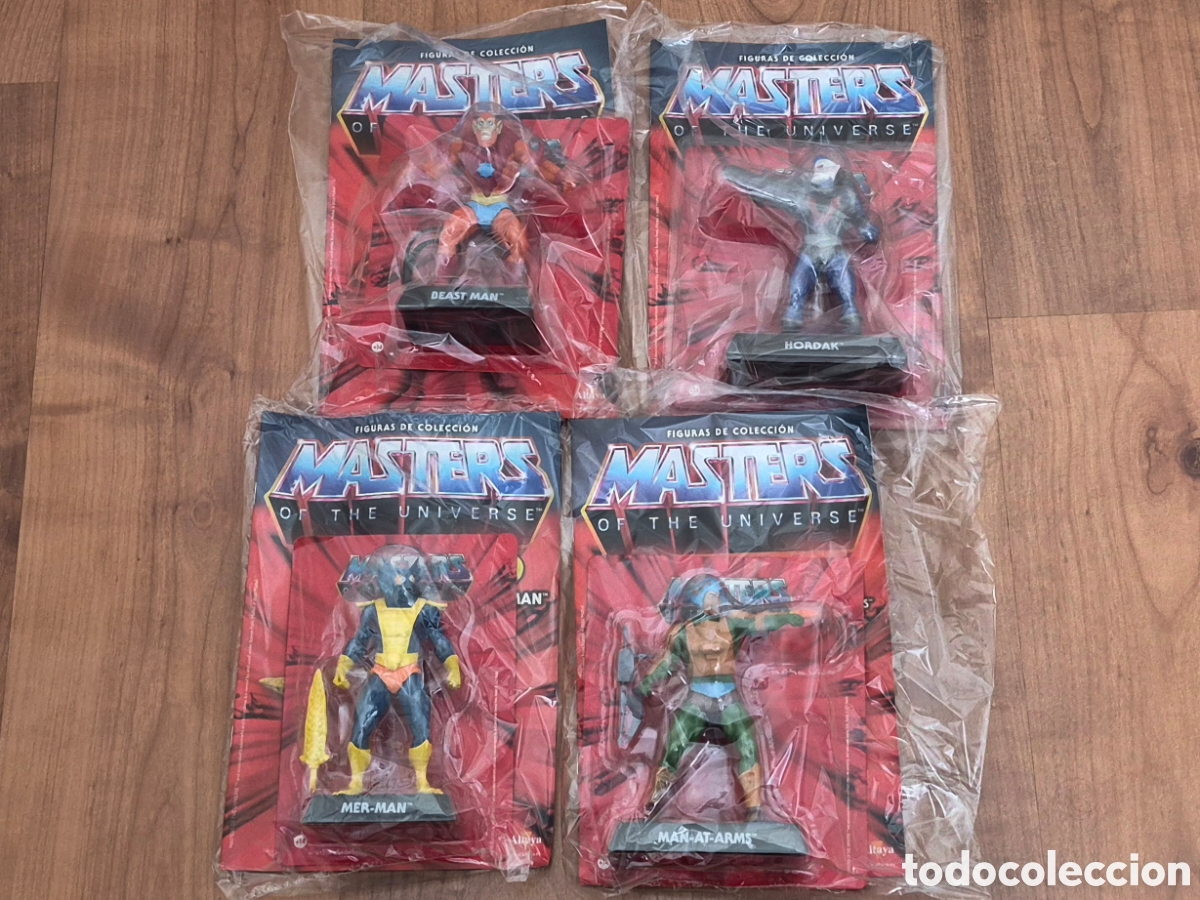 Figuras Masters del Universo: 4 Figuras Masters del Universo Beast Man, Hordak, Man-at-arms y Mer-man. Altaya Planeta de Agostini