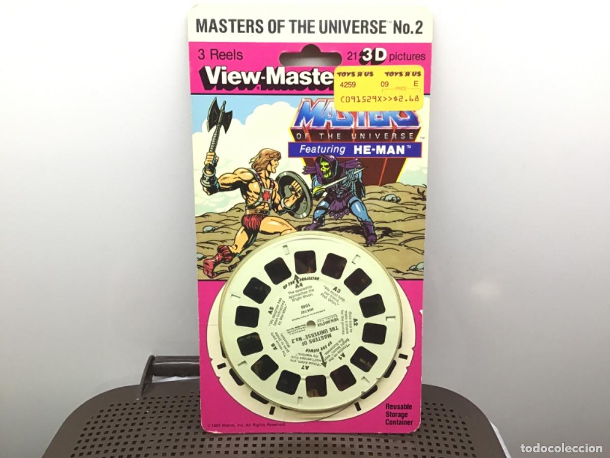 Figuras Masters del Universo: Blister MASTERS UNIVERSO VIEW MASTERS 3D 1985 raro made in USA masters universe skeletor