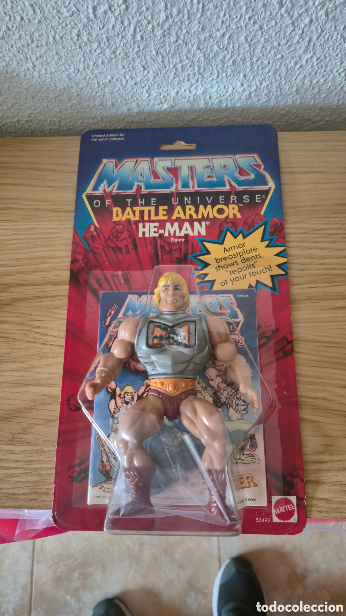 Figuras Masters del Universo: Figura en blister Heman Battle Armor. A&ntilde;o 2000 &Eacute;poca Masters, Heman, Skeletor, Gijoe, wwf, Mosqueper