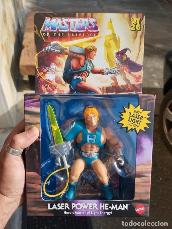 Figuras Masters del Universo: Laser Power He-man masters del universo origins motu espada luminosa