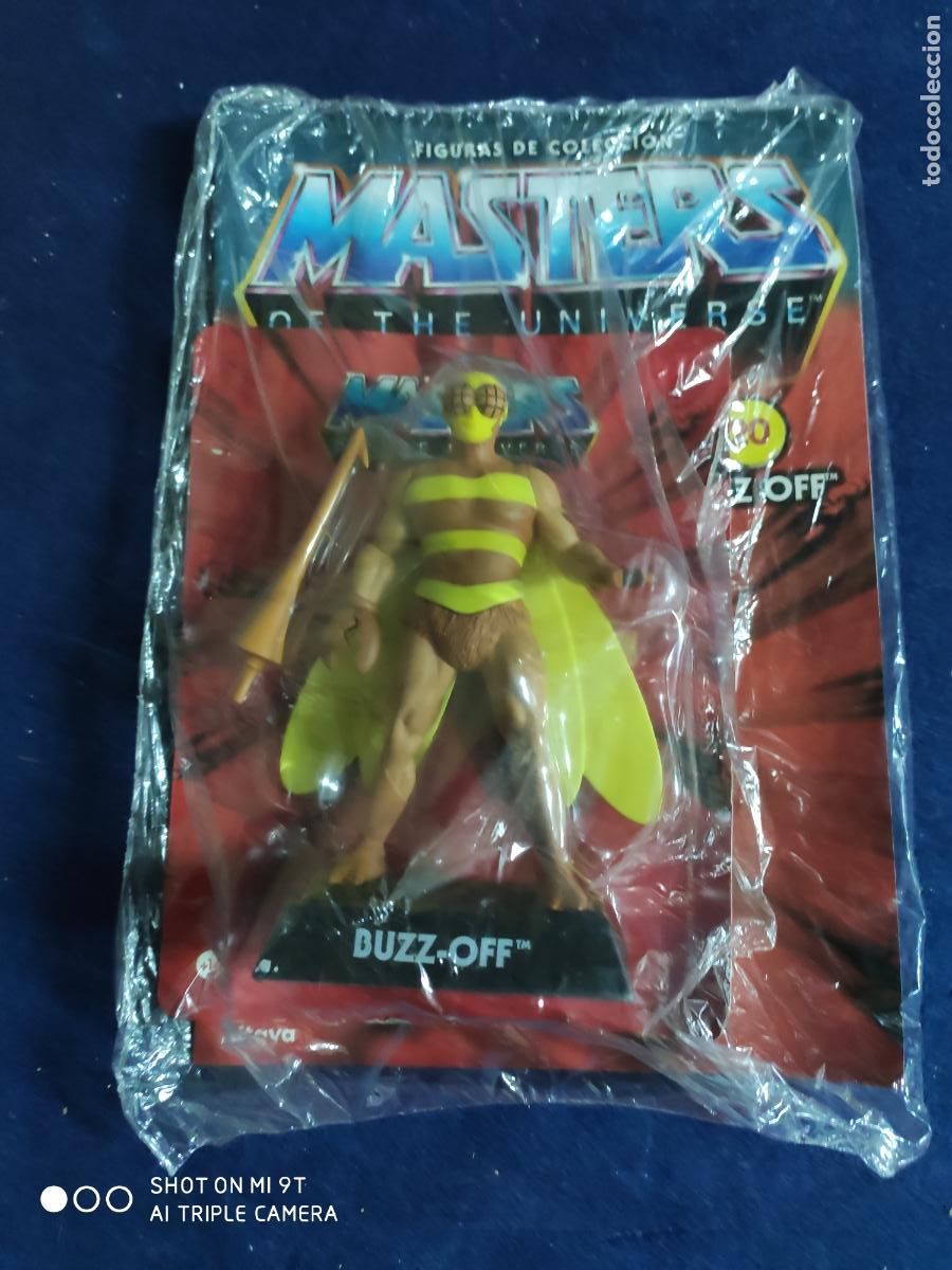 Figuras Masters del Universo: masters del universo altaya buzz - off n&ordm;20 figura y fasciculo nuevo en blister