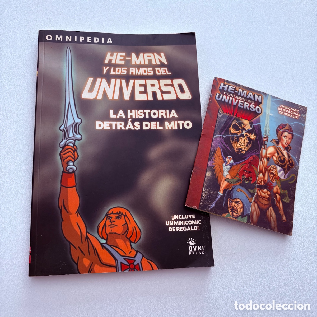 Figuras Masters del Universo: libro mini comic he-man y los amos del universo la historia detras mito onmipedia ovni press motu