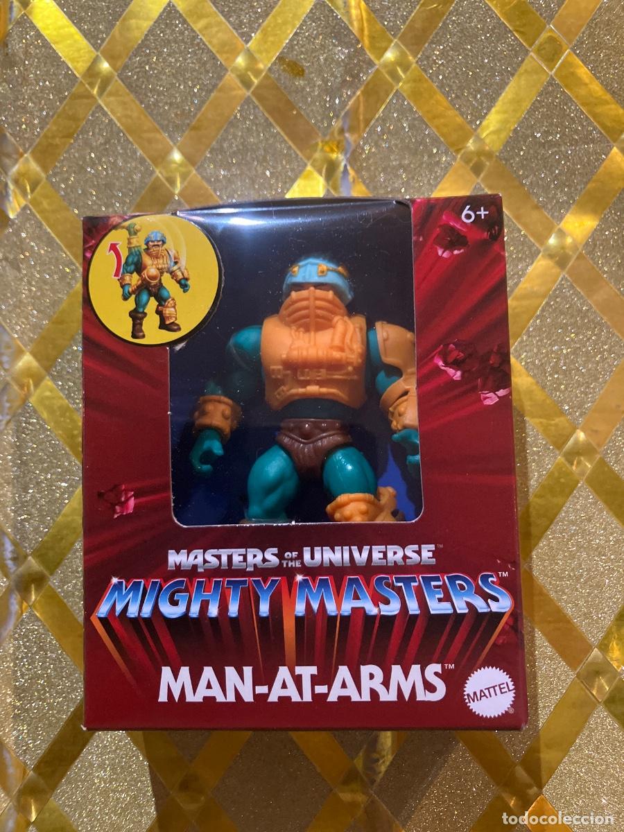 Figuras Masters del Universo: MASTER DEL UNIVERSO MAN AT ARMS MIGHTY MASTERS ( TAMA&Ntilde;O PLAYMOBIL ) MATTEL !