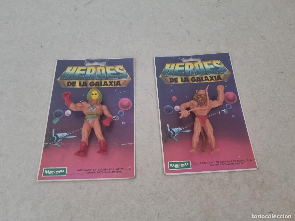 Figuras Masters del Universo: Lote 2 H&eacute;roes de la galaxia Leoman y Serpidor