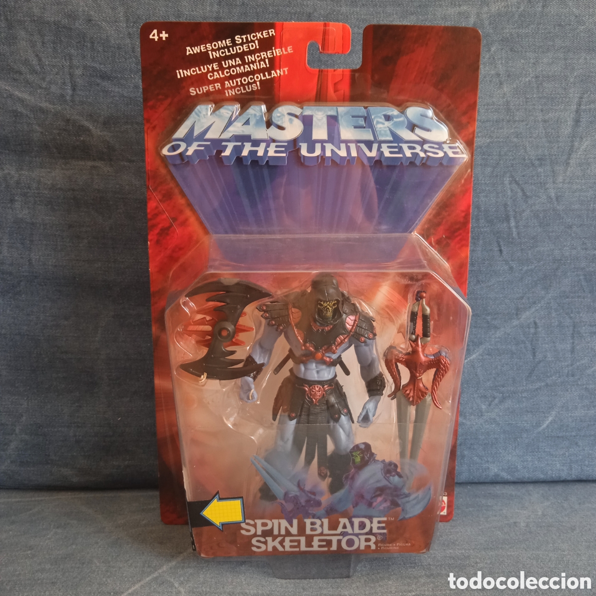Figuras Masters del Universo: Figura Skeletor Spin Blade MOTU Masters of the Universe 2005 200X Mattel Sin abrir