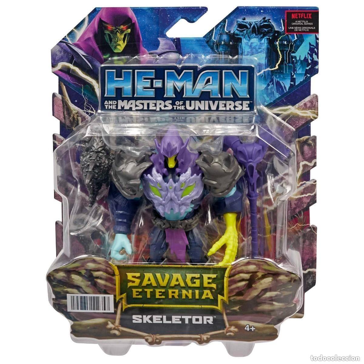 Figuras Masters del Universo: Figura de Acci&oacute;n Skeletor de He-Man y los Masters del Universo MOTU Eternia con Accesorios Mattel