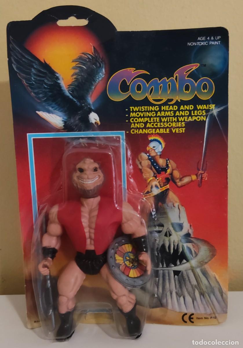 Figure Masters del Universo: COMBO ORIGINAL LEOPARD HERO VINTAGE DE LOS A&Ntilde;OS 80 BL&Iacute;STER UNPUNCHED MOTU BOOTLEG MUY RARO
