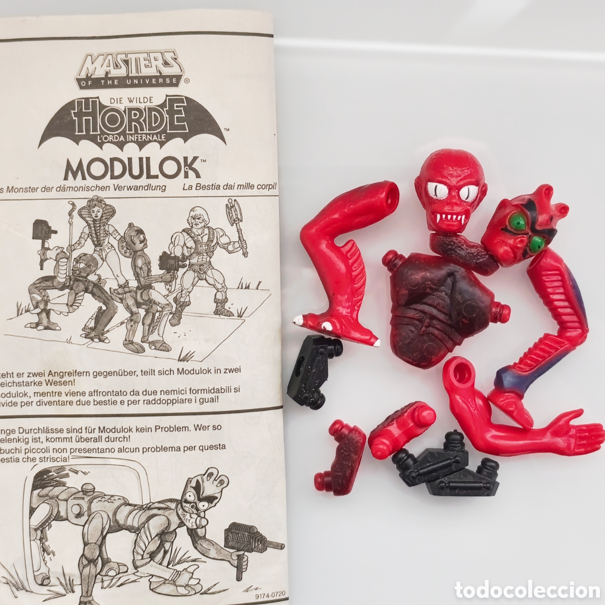 Figuras Masters del Universo: FIGURA MASTERS DEL UNIVERSO, MATTEL INC (MOTU), PIEZAS MODULOK + FOLLETO, 1985