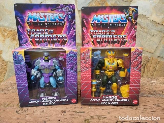 Figuras Masters del Universo: Skeletor megatron y bumblebee man-at-arms motu masters del universo masters of the universe