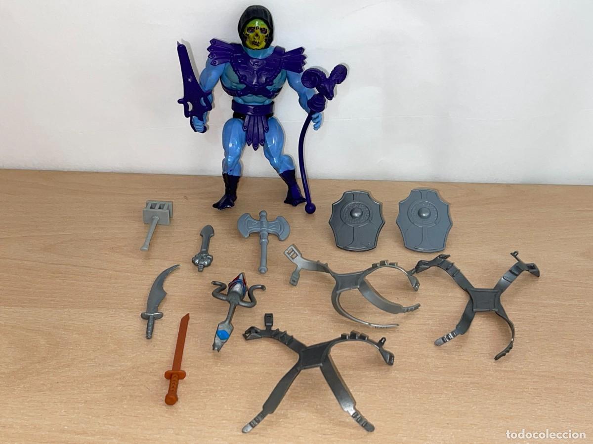 Figuras Masters del Universo: Mattel Spain Masters del Universo figura 1&ordf; Edici&oacute;n SKELETOR con Armas original 1981 motu he-man