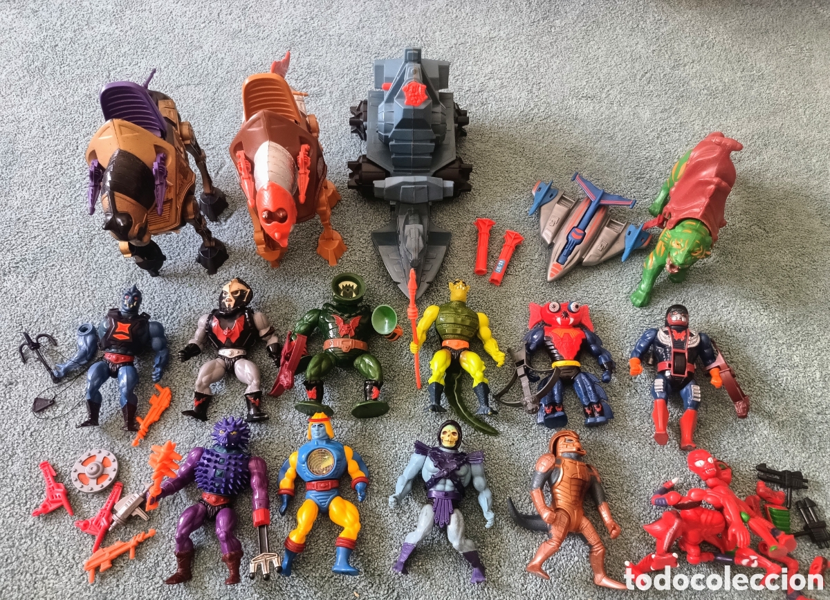 Figuras Masters del Universo: Lote Motu figuras, veh&iacute;culos y armas
