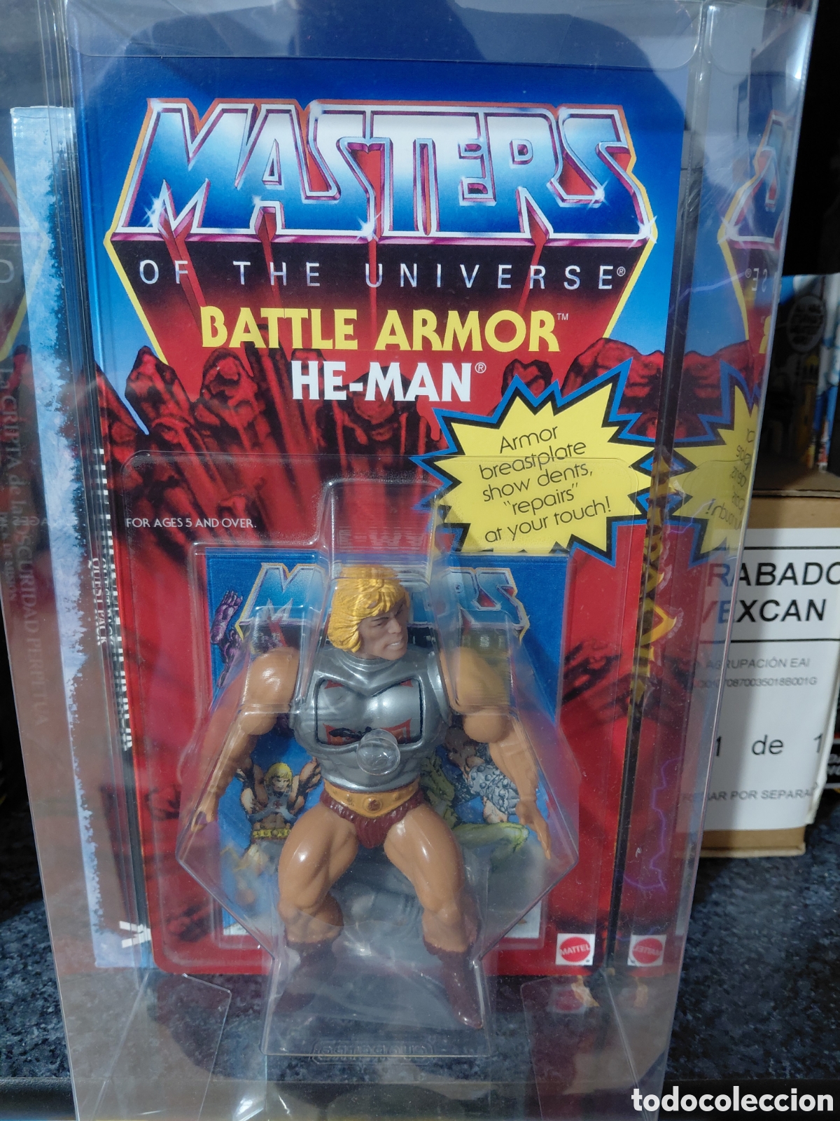 Figuras Masters del Universo: He-Man Battle Armor Vintage Blister Custom MOTU