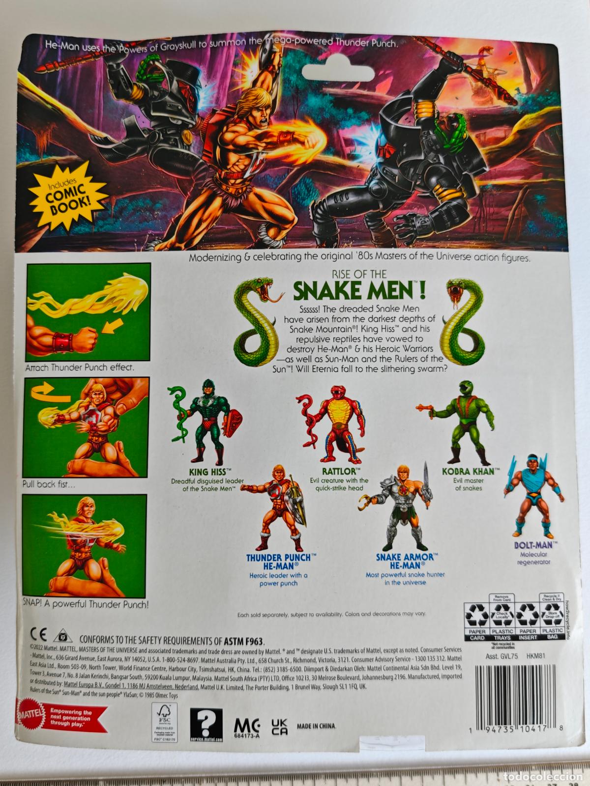 Figuras Masters del Universo: Thunder Punch He-Man MOTU - Foto 2