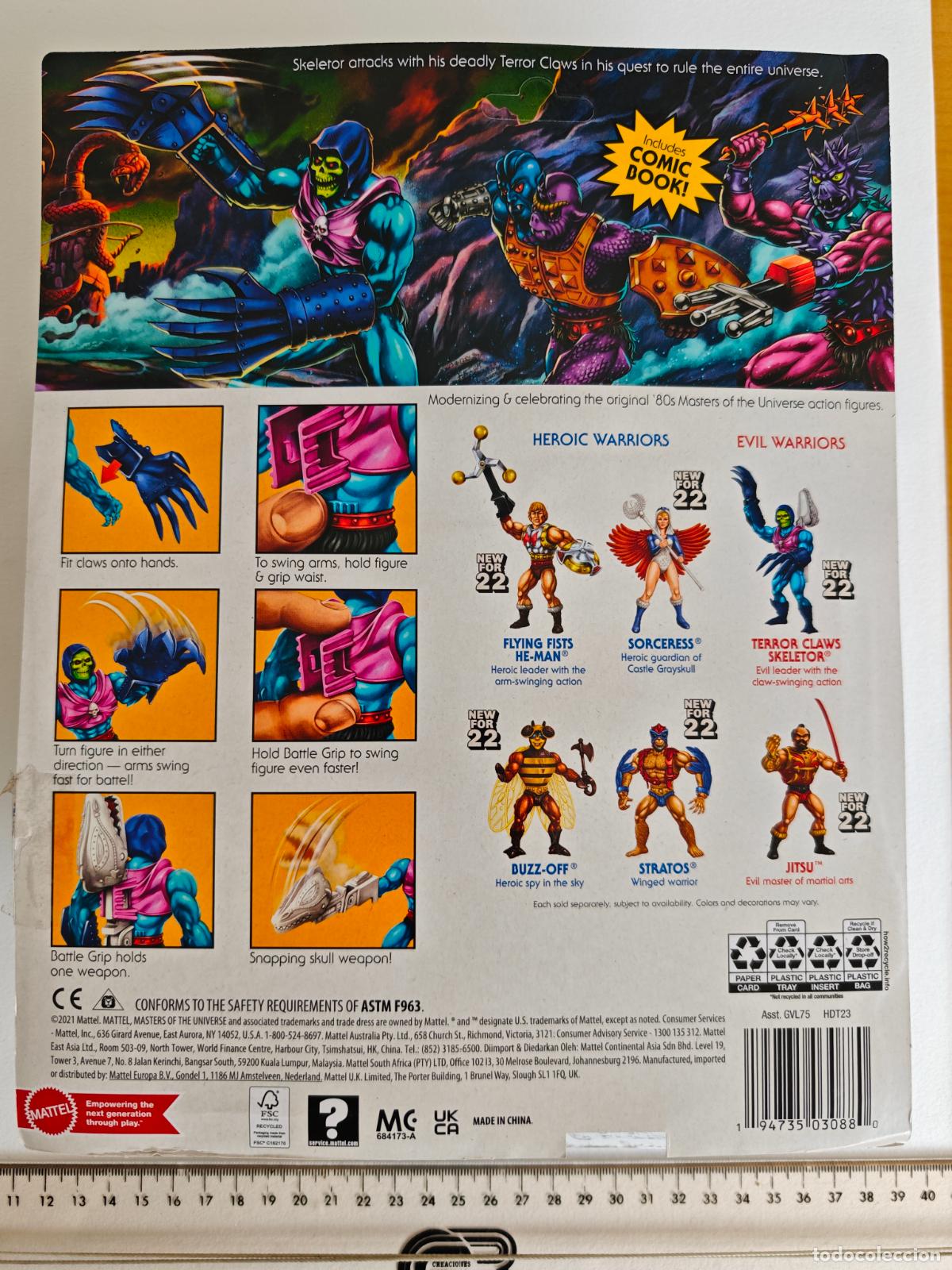 Figuras Masters del Universo: Terror Claws Skeletor MOTU unpunched - Foto 2