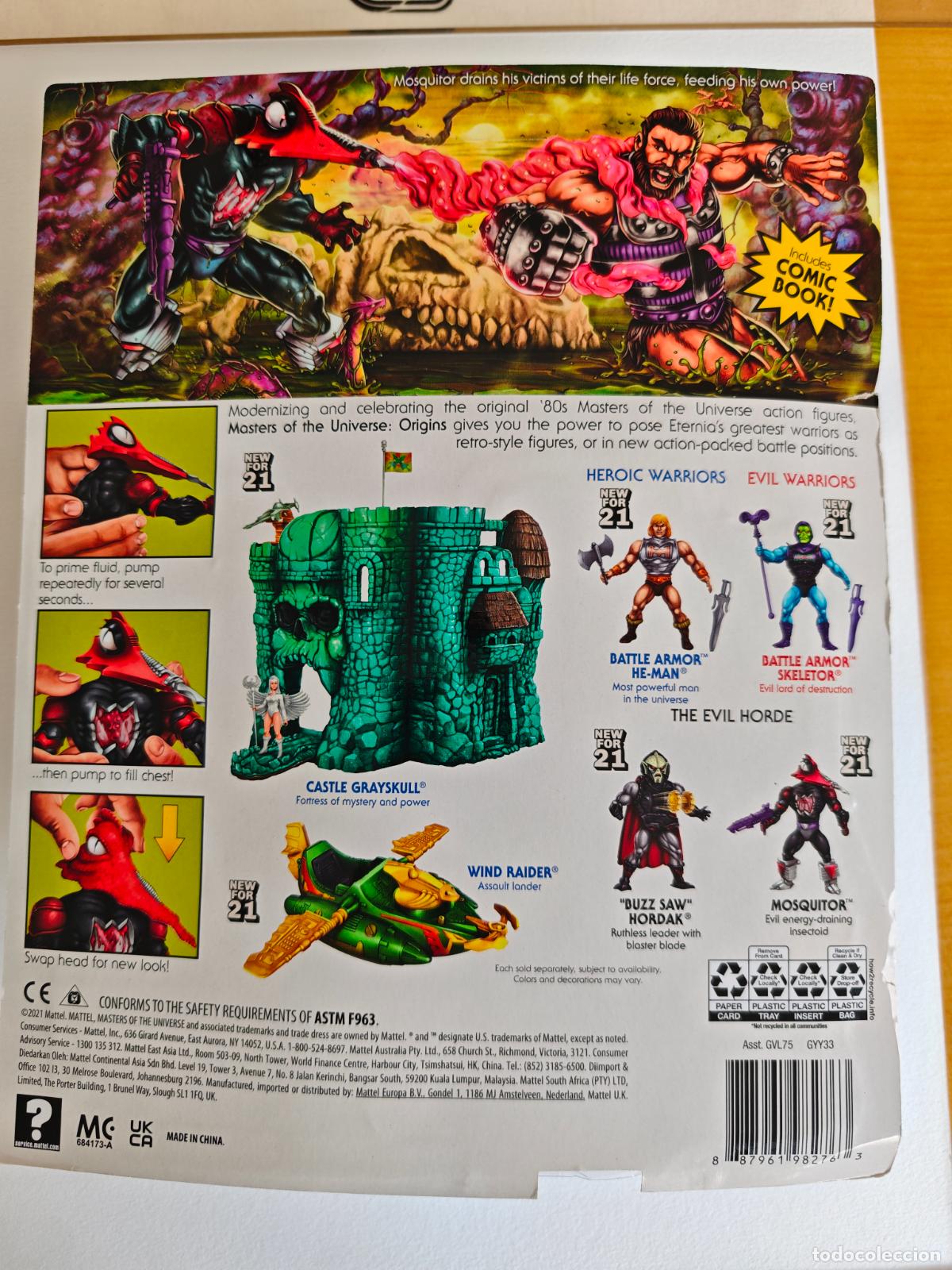 Figuras Masters del Universo: Mosquitor Masters Universe MOTU unpunched - Foto 2
