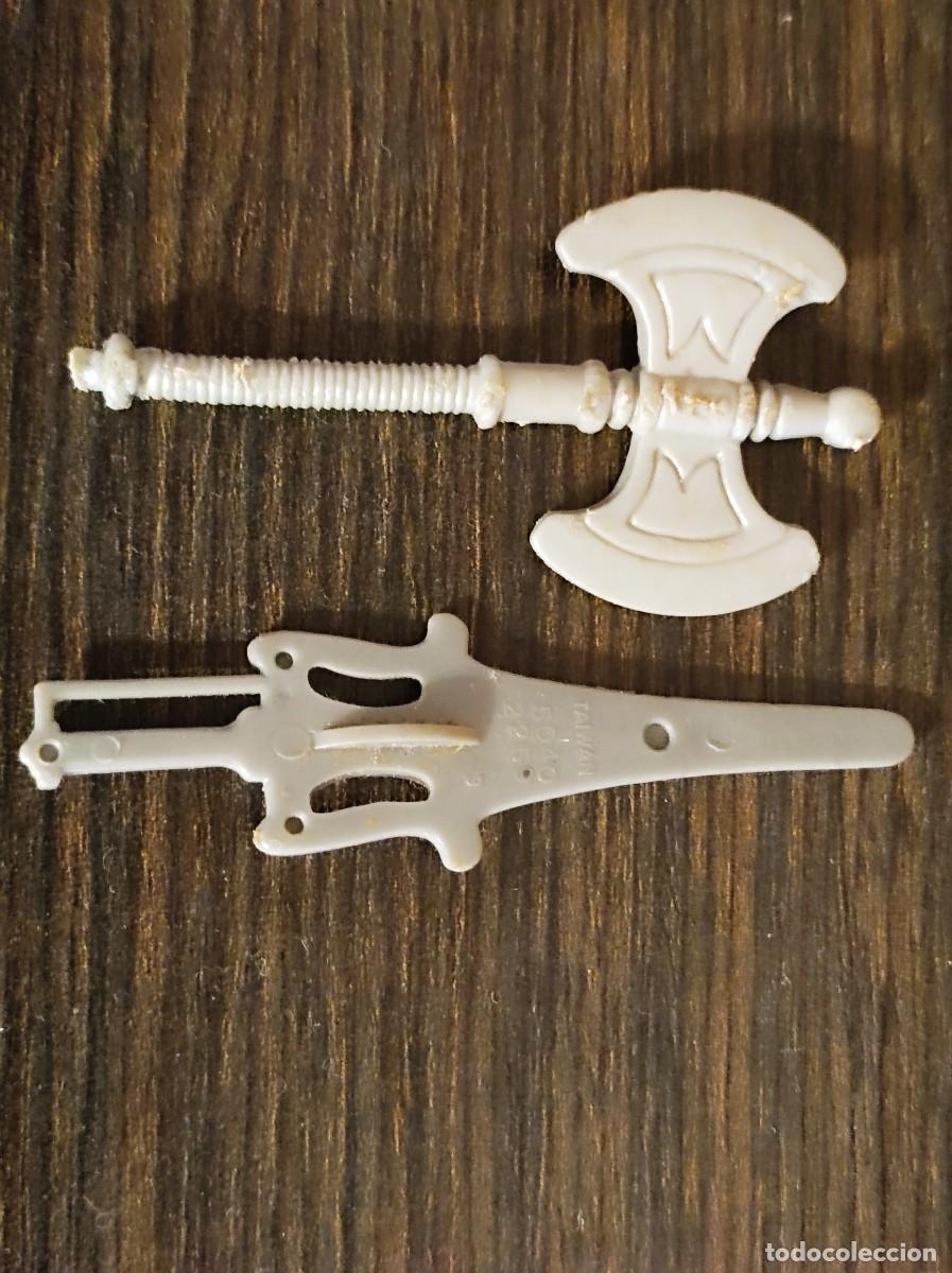 Figuras Masters del Universo: HE-MAN. HACHA Y ESPADA (CON GUARDA). MOTU. VINTAGE A&Ntilde;OS 80