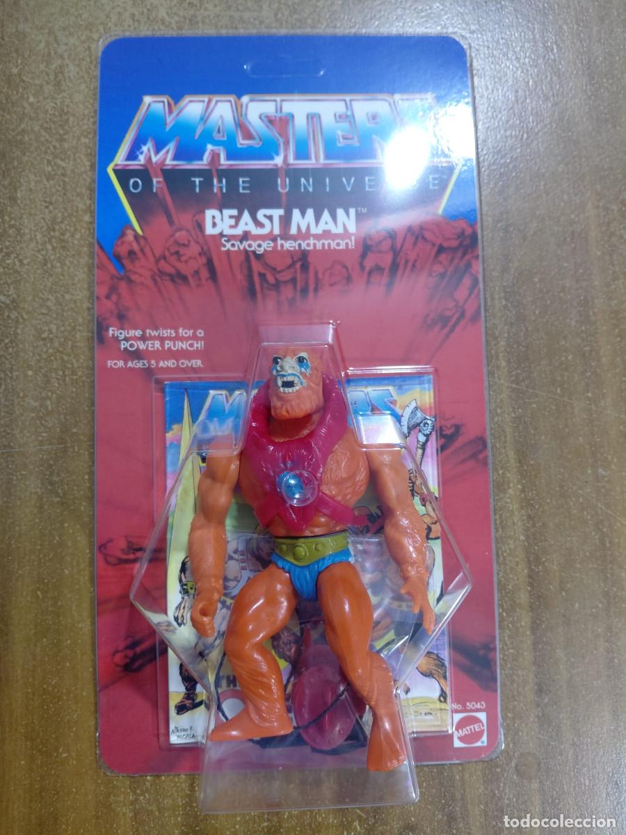 Figuras Masters del Universo: BEAST MAN MOTU Vintage Masters of the Universe Blister Custom