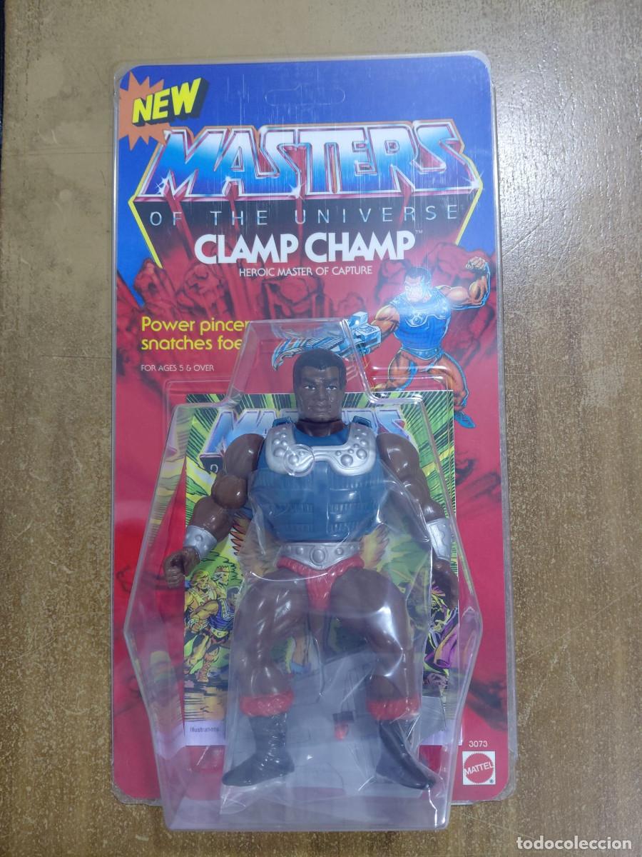 Figuras Masters del Universo: CLAMP CHAMP MOTU Vintage Masters of the Universe Blister Custom