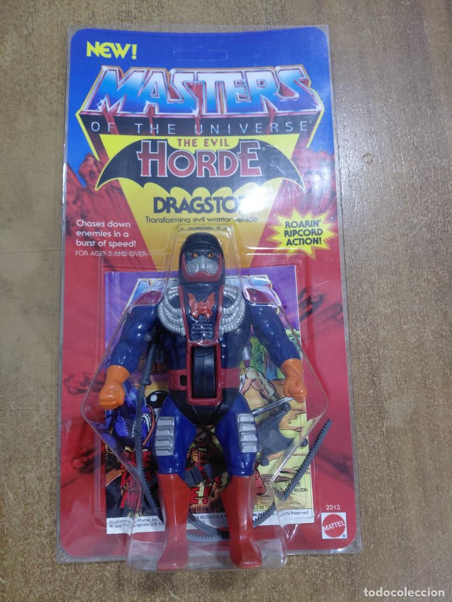 Figuras Masters del Universo: DRAGSTOR MOTU Vintage Masters of the Universe Blister Custom