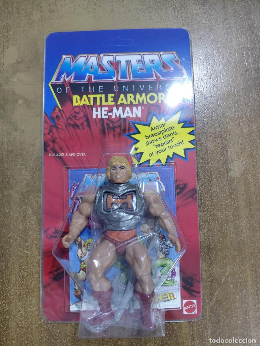 Figuras Masters del Universo: HE-MAN BATTLE ARMOR MOTU Vintage Masters of the Universe Blister Custom