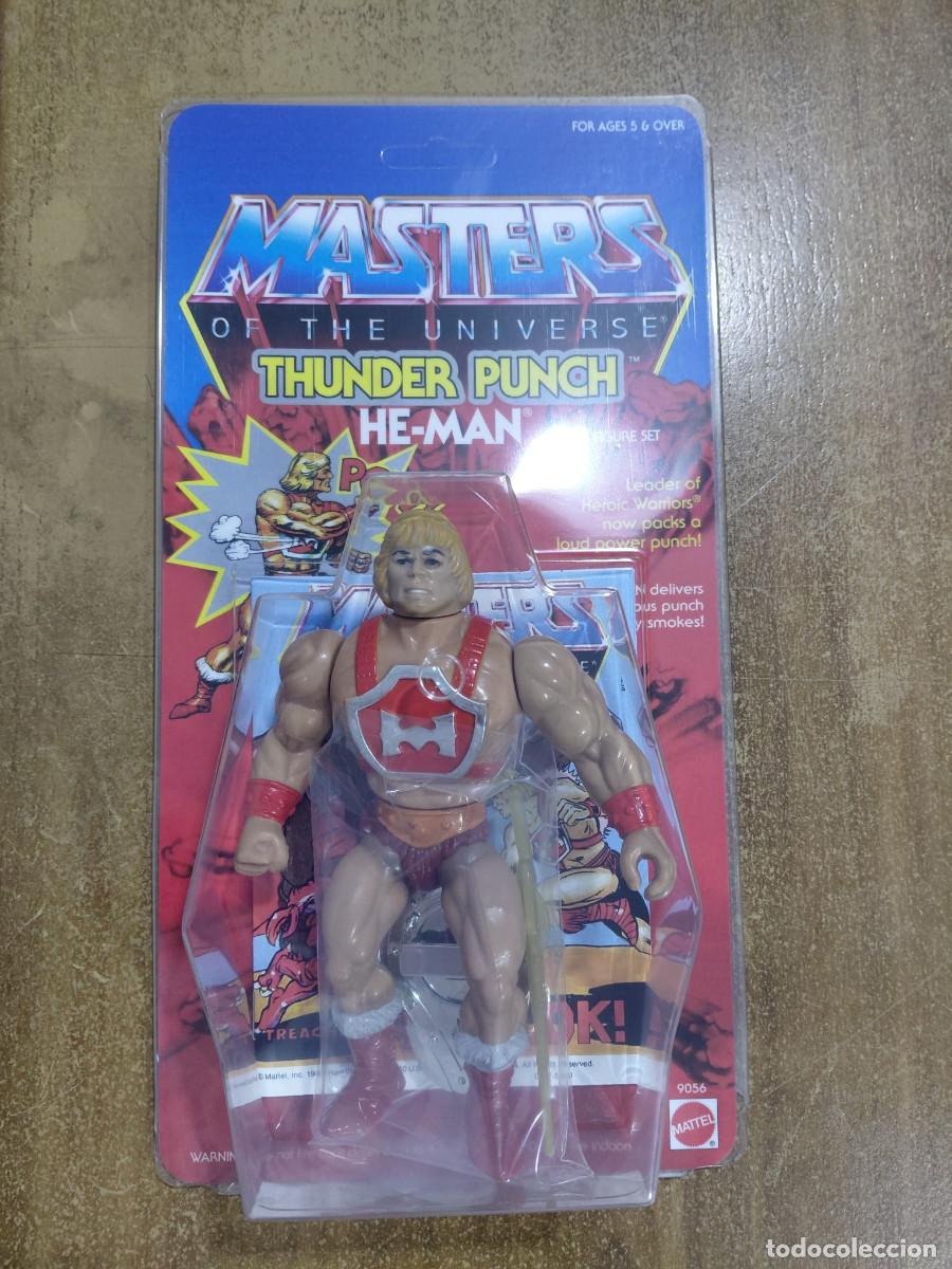 Figuras Masters del Universo: HE-MAN THUNDER PUNCH MOTU Vintage Masters of the Universe Blister Custom