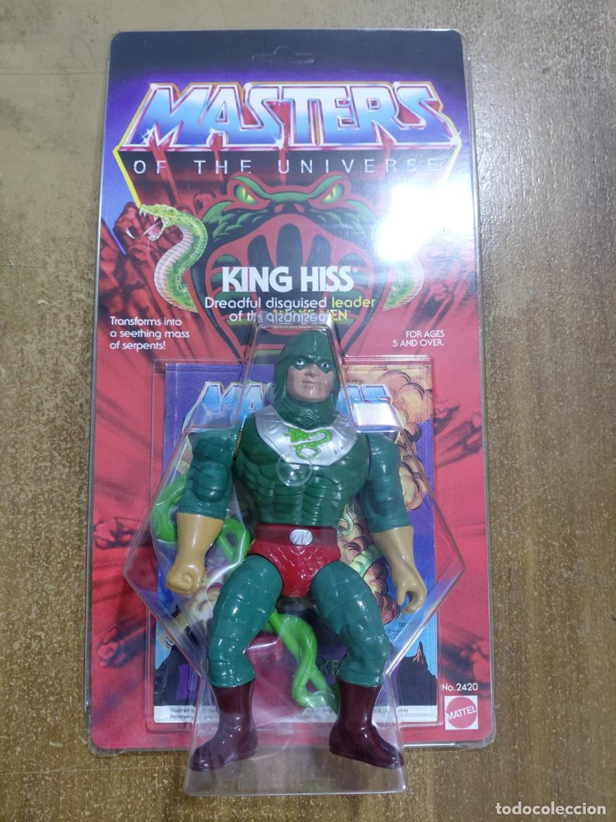 Figuras Masters del Universo: KING HISS MOTU Vintage Masters of the Universe Blister Custom