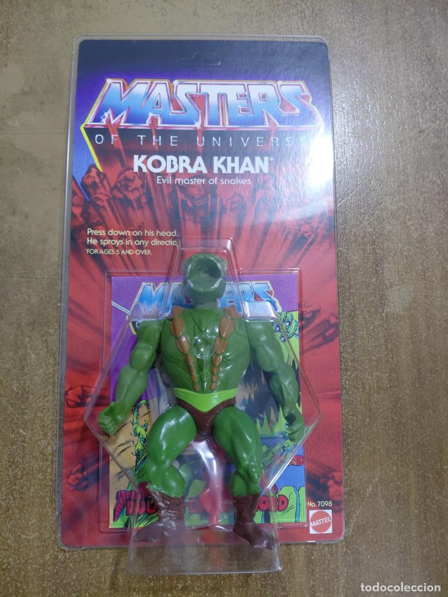 Figuras Masters del Universo: KOBRA KHAN MOTU Vintage Masters of the Universe Blister Custom