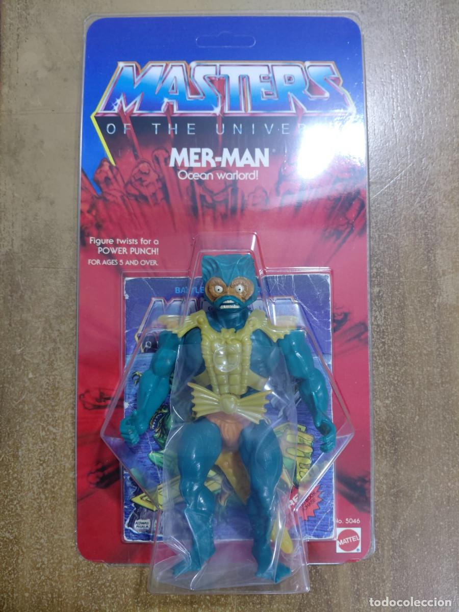 Figuras Masters del Universo: MER-MAN MOTU Vintage Masters of the Universe Blister Custom