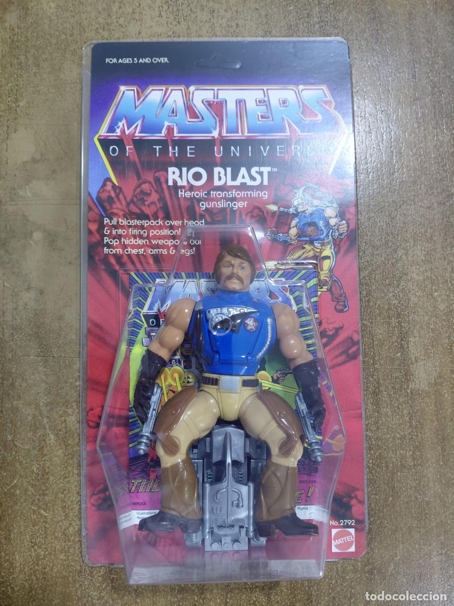 Figuras Masters del Universo: RIO BLAST MOTU Vintage Masters of the Universe Blister Custom