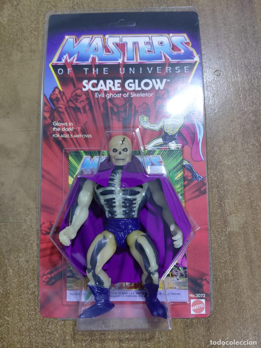 Figuras Masters del Universo: SCARE GLOW MOTU Vintage Masters of the Universe Blister Custom